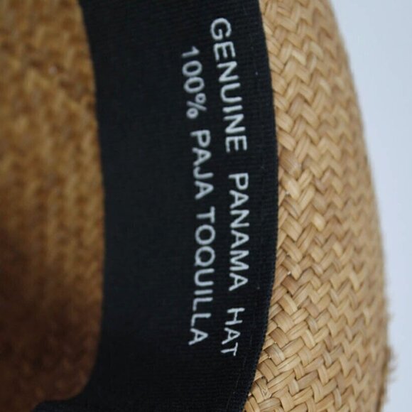 Montecristi Natural Palm Panama Hat Handwoven NWOT - Picture 5 of 6